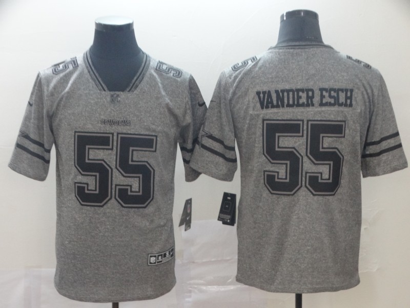 Men's Dallas Cowboys Leighton Vander Esch #55 Gray Alternate Jersey